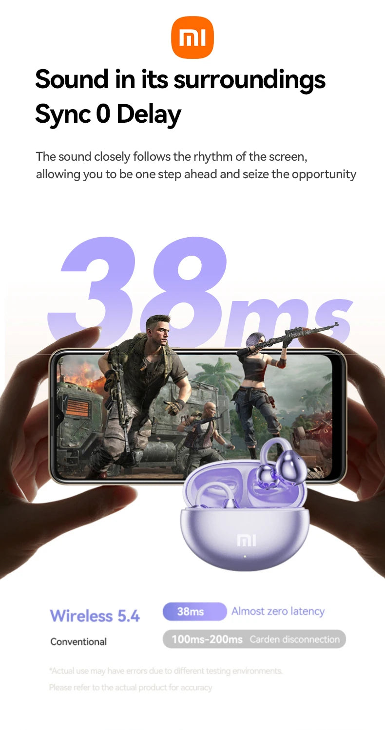 XIAOMI Mijia Wireless Earphone Open Ear M91 Ear Clip ENC Android iOS