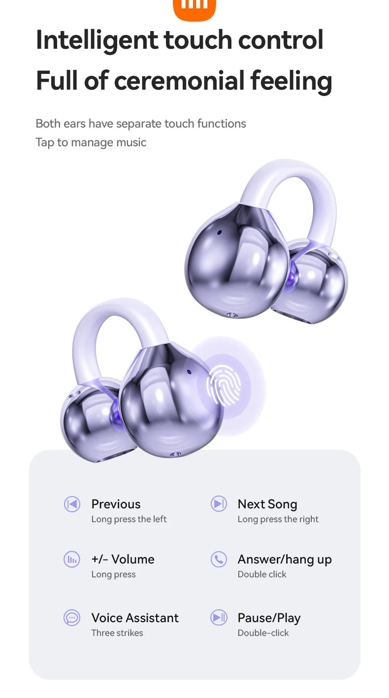 XIAOMI Mijia Wireless Earphone Open Ear M91 Ear Clip ENC Android iOS